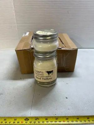 3 sets of 2 jars 100% grass fed, pure and refined beef tallow