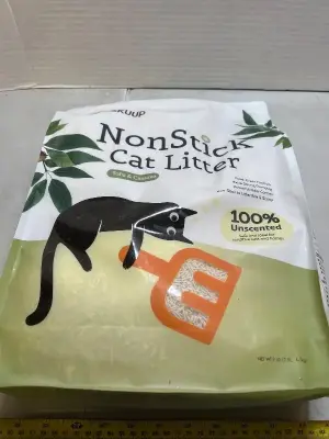 9 pounds of 100% unscented safe and ideal for sensitive cats and homes, nonstick cat litter, tofu and cassava food grade formula