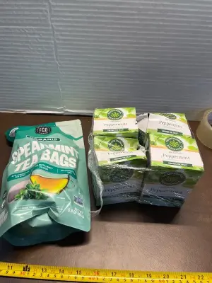 spearmint tea bags 5.8oz , 4ct peppermint tea