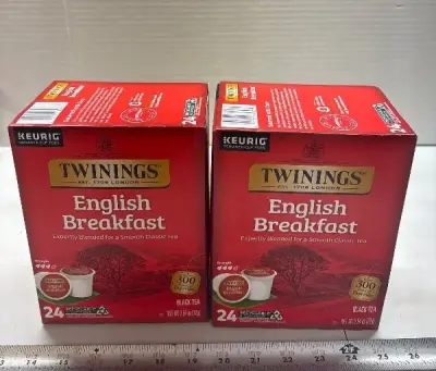 (2) 24ct English Breakfast kcups exp:11/27
