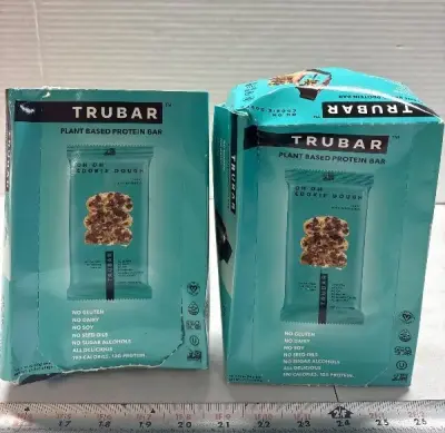 (2) 12pk Trubar protein bar exp:07/26