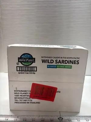 12 cans of wild sardines exp:03/28
