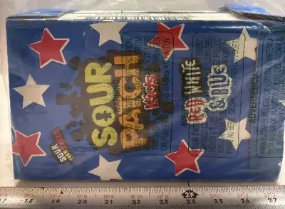 12pk Red white and blue sour patch kids
