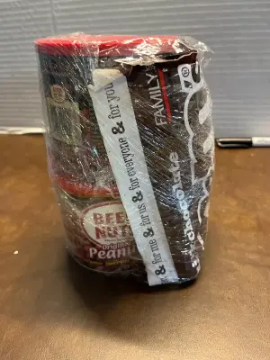 2ct beer nuts , m&ms 8oz