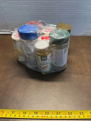 bundle of various seasonings