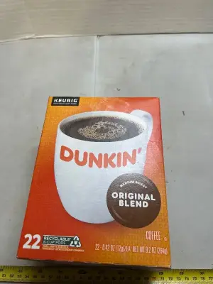 22. Pack of Dunkin original blend K cups.