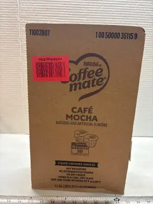 (4) 50pk Café Mocha coffee mate creamers