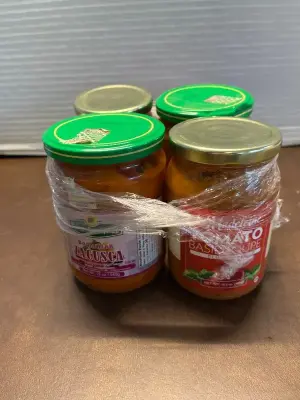 2ct tomato basil soup ,2ct  romanian zacusca (mostly in date)