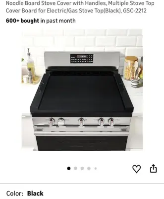 Noodle board stove top cover