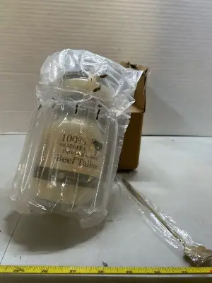 4 sets of 2 jars of 100% grass fed pure, refined beef tallow