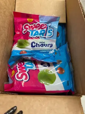 box of mini chewy sweet tarts, May 2026