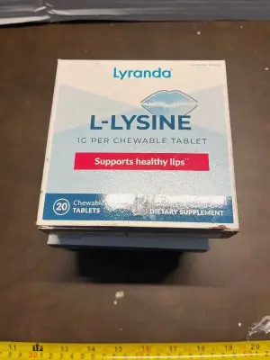 3ct L-Lysone chewable tablets for lips