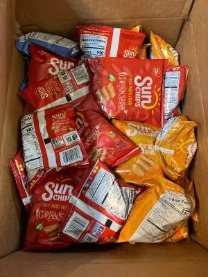 variety box of sun chips (in date)