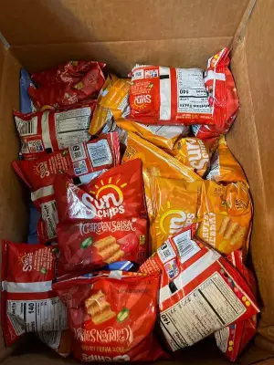 box of variety sun chips (in date)