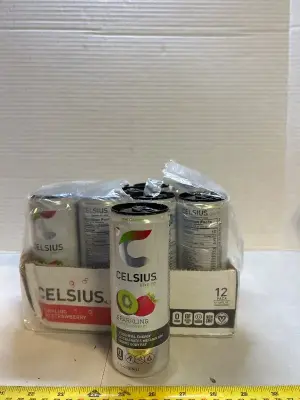12. Pack of Celsius sparkling kiwi strawberry