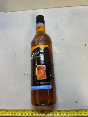 25.4 fl oz of sugar free caramel syrup 10/27