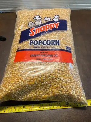 12 1/2 lbs snappy popcorn exp 12/27
