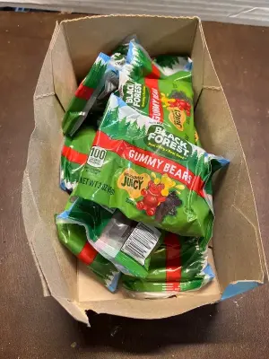 box of black forest gummy bears