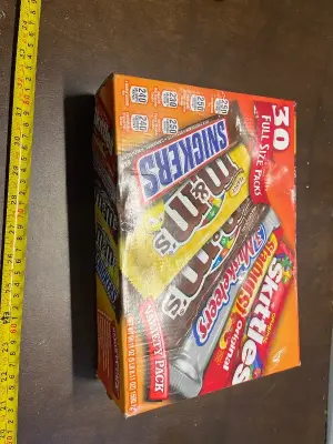 box of variety candies (opened)