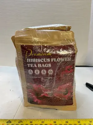 lot of hibiscus flour teabags, 12 2027