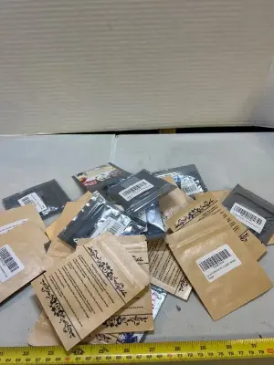 A lot of assorted plant seeds