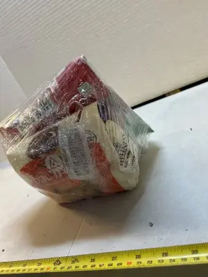 two count packs of dog treats, milk, bone and bacon cheddar oven baked dog biscuits