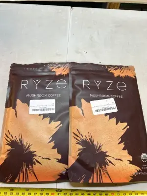 two 6.35 ounce bags of mushroom coffee