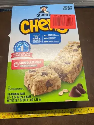 chocolate chip chewy bars