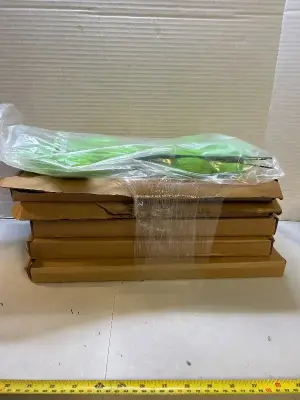 five boxes of six piece, green, fuzzy wreath pickens