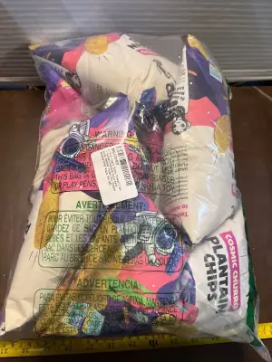 bag of cosmic churro, plantain chips