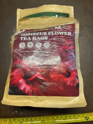 2ct hibiscus flower tea bags