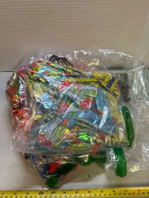 A lot of assorted candy