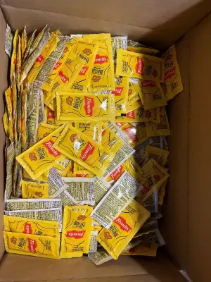 box of yellow mustard