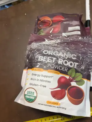 4ct organic beet root powder exp01/27
