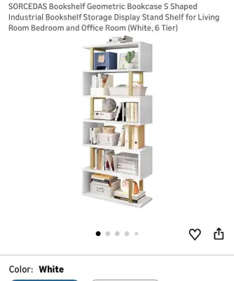 6 tier bookshelf