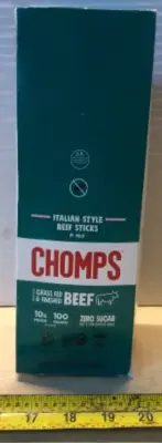 Chomps Italian style beef sticks 24 sticks exp: