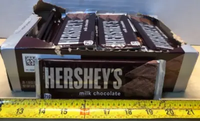 Hersheys milk chocolate bars (opened) exp:01/2027