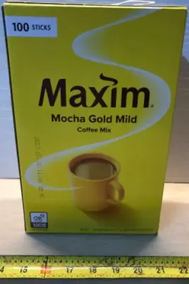 100 sticks Maxim mocha gold coffee mix exp:01/03/2027
