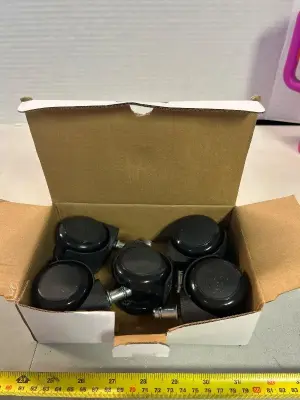 five pack of 2 inch office chair wheels