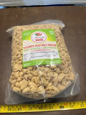 textured vegetable protein 1lb exp07/27