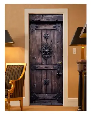 two count peel and stick door covers