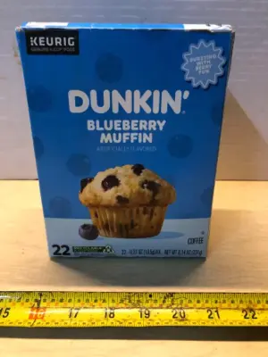 22 kcups Dunkin’ blueberry muffin coffee exp:03/23/2026