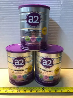 3 cans a2 platinum infant formula 31.7oz each can exp:07/15/2026