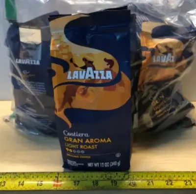 6 bags 12oz Lavazza ground coffee exp:10/30/2027