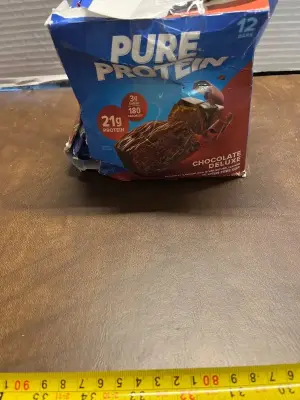 pure protein bars (mostly in date)