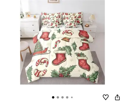 Queen comforter set Christmas