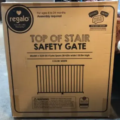 Top of the stair safety gate 24-42in wide 30.5 in high