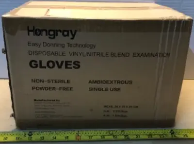 Box of ten boxes powder free gloves100 gloves each box