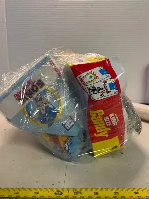 A lot of assorted candy