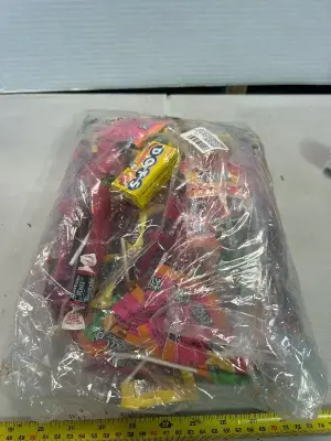 A lot of assorted candy